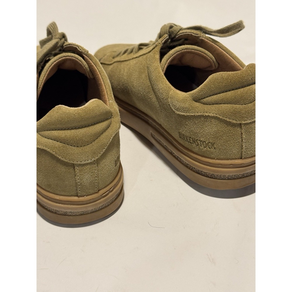 BIRKENSTOCK Bend Low 39 / 8 Khaki Suede Sneakers Lace-up Shoes - Picture 5 of 9
